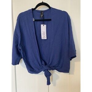 bobi Revolve Ink (blue) kimono Wrap top Nautical